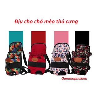 Địu cho chó mèo thú cưng - túi đeo thú cưng - vận chuyển chó mèo - loại tốt-gammahouse