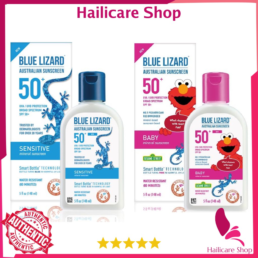 [Nhập Mỹ] Kem chống nắng Blue Lizard Australian Sunscreen Sensitive/ Baby SPF50