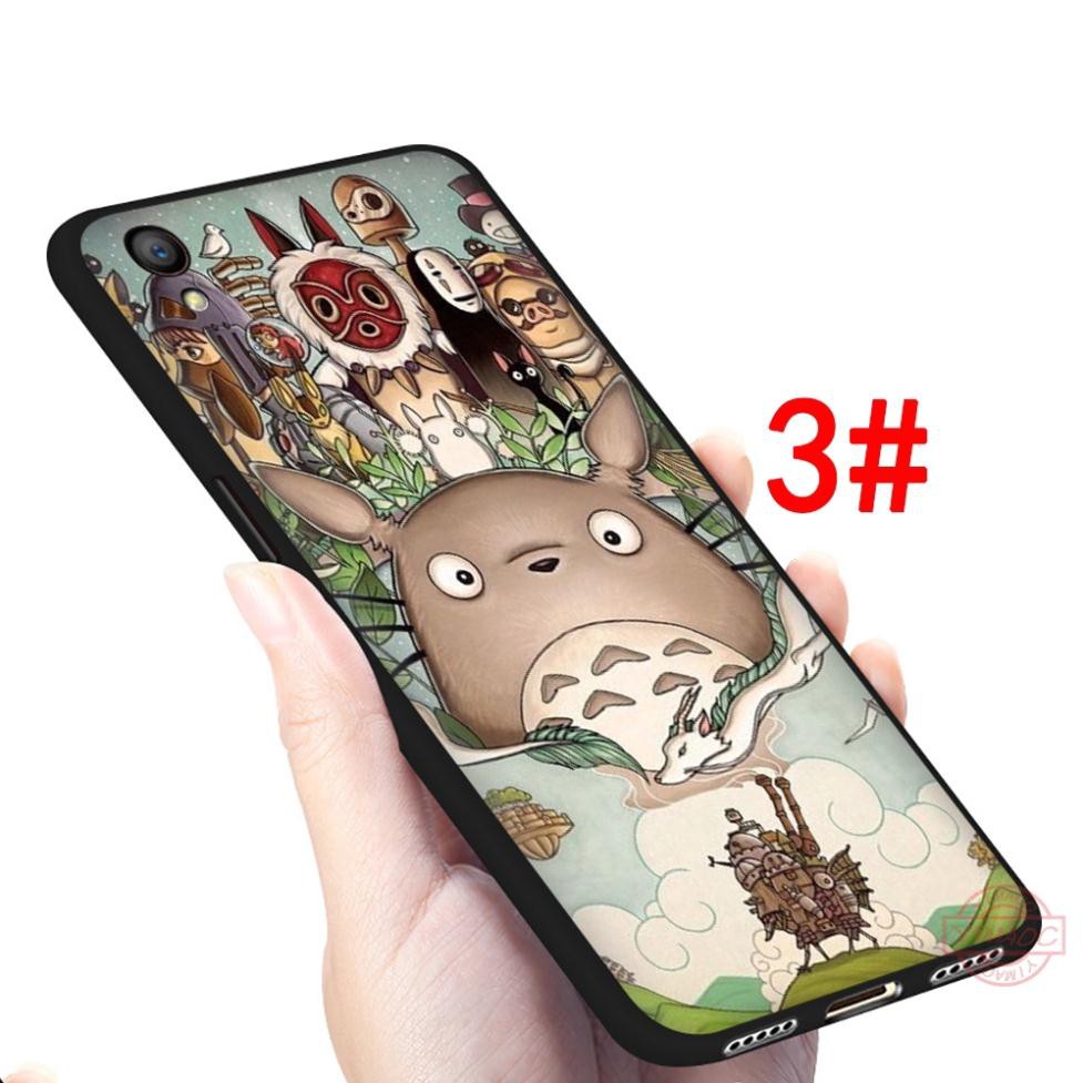 Ốp điện thoại cho OPPO A3S A5 A5S A7 A37 A39 A57 A59 A77 A83 F1S F3 F5 F7 F9 Pro in hình Anime Spirited Away Totoro