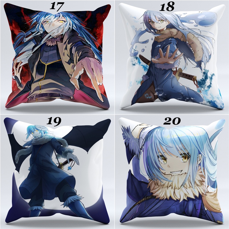 Vỏ Gối Polyester Một Mặt In Chữ Rimuru Tempest Shitara Suraimu Datta Ken