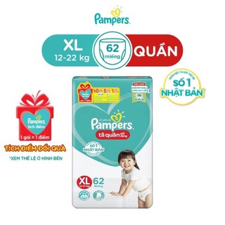 Tả quần Pampers  Giữ dáng M74/L68/ XL48/XL62/ XXL56 mẫu mới