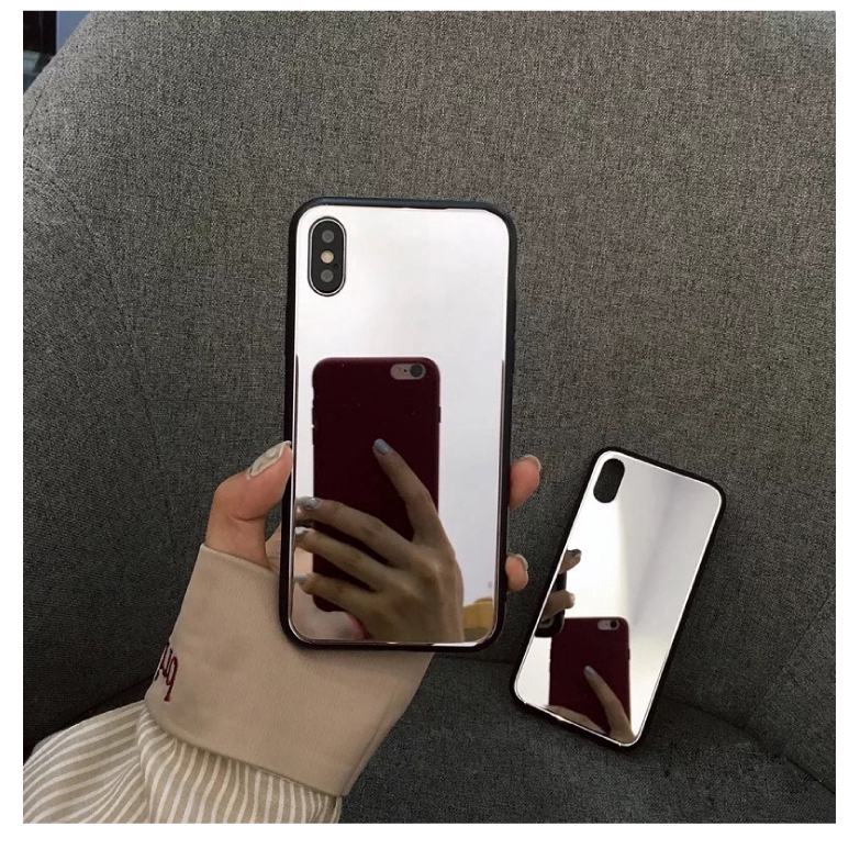 Ốp điện thoại mặt gương viền mềm cho IPhone 6 6s 7 8 Plus X XS Max XR 11 11Pro 11Promax SE2020