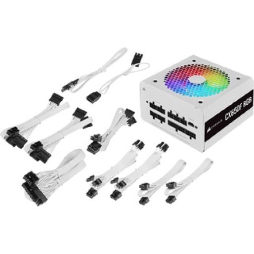 Nguồn Corsair CX650F RGB White 80 Plus Bronze - Full Modular - CP-9020226-NA