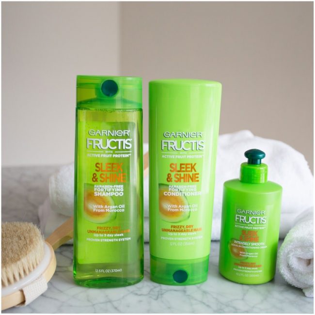 Dầu gội Garnier Fructis Sleek & Shine Argan oil ( tinh dầu Argan)// gội 370ml //