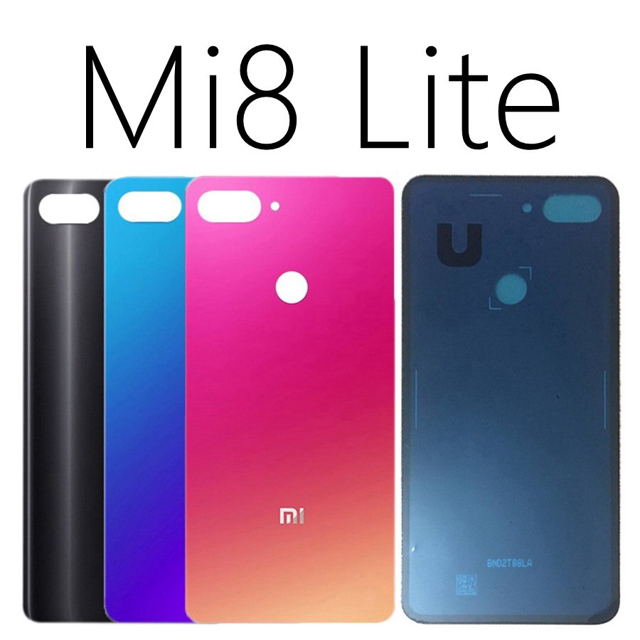 Ốp điện thoại kính cường lực bảo vệ mặt lưng cho Xiaomi Mi8 Lite Mi8 Se Mi 8se 8 Lite