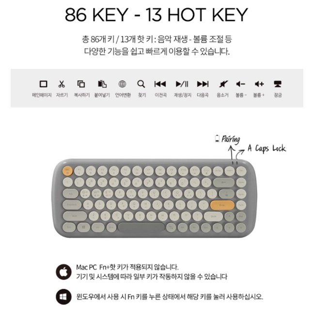 Bàn PhíM Bluetooth Mini Actto BTK-03