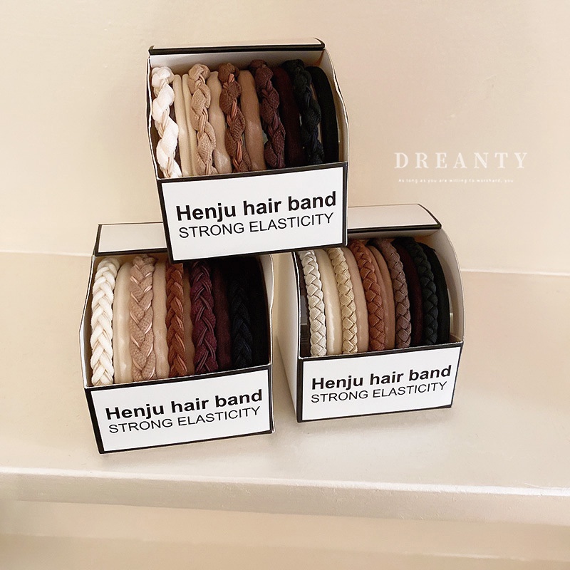 Dây Buộc Tóc Dạng Xoắn Độ Co Giãn Cao Thiết Kế Đơn Giản Dễ Phối Đồ