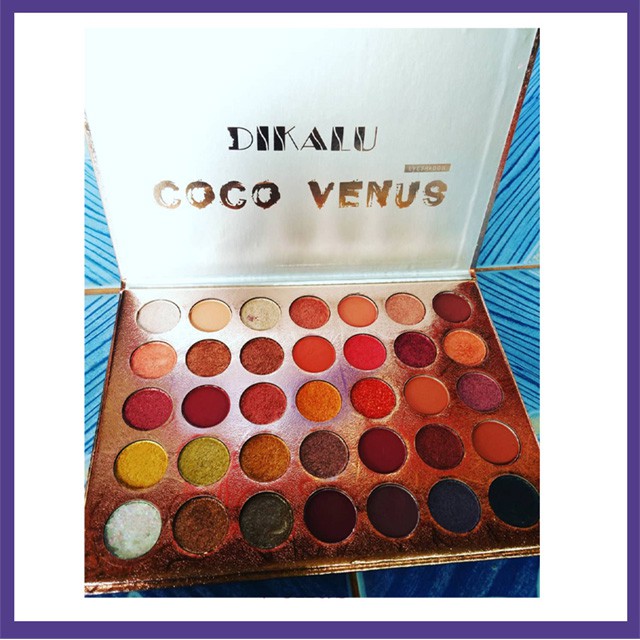 (Hàng Mới Về) Bảng Phấn Mắt 35 Màu Sắc Hiệu Ứng Lì / Ánh Nhũ Thời Trang Dikalu Coco Venus Claura Beauty