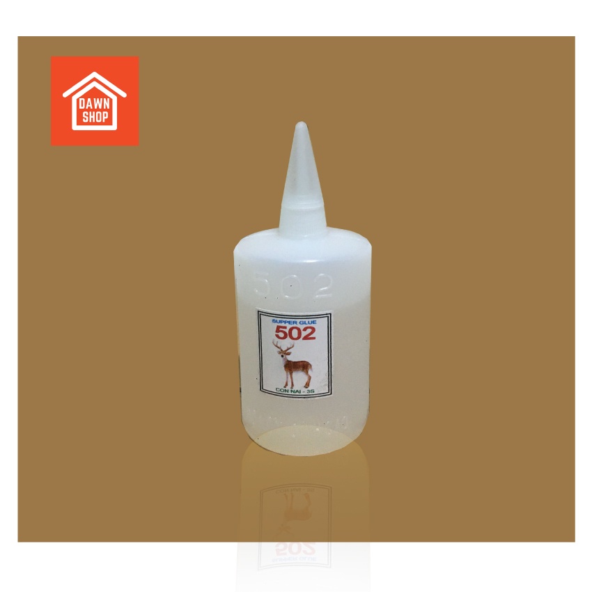 Keo 502 siêu dính hiệu con Nai chuyên dán gỗ chai 200ml bán nguyên hộp