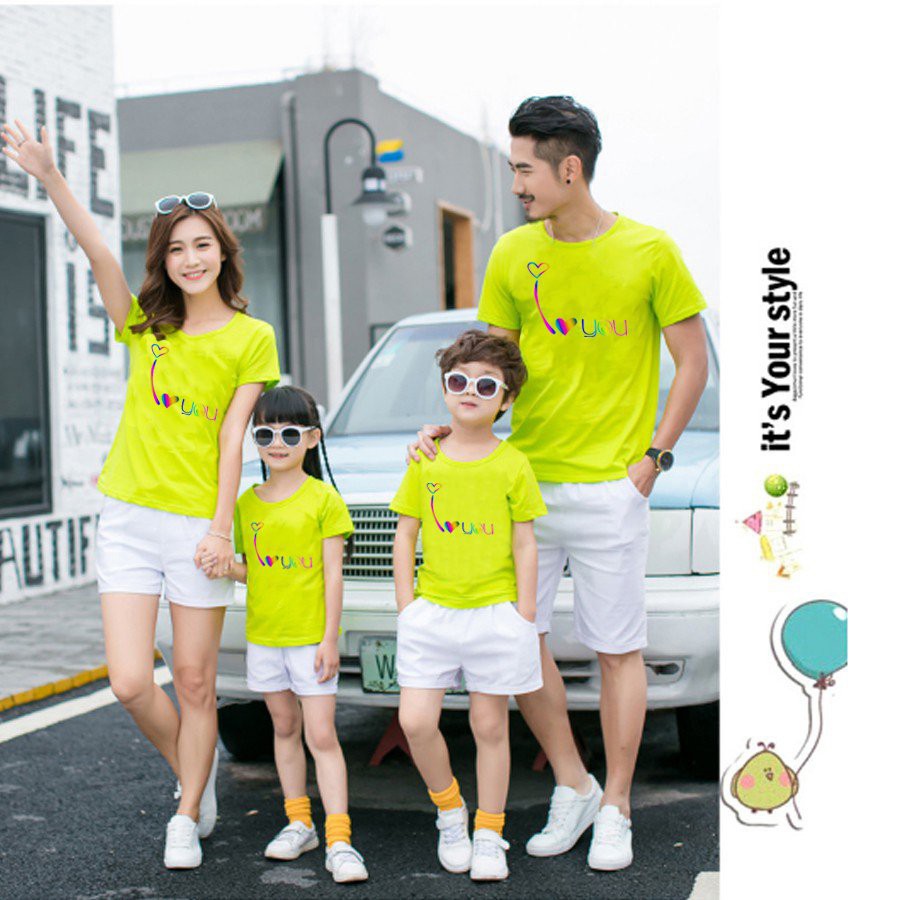 [FREESHIP-HÀNG LOẠI 1] Áo GĐ Phản Quang I Love You GD03PQ