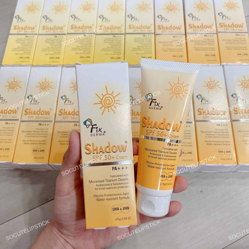 Kem chống nắng Fixderma Shadow Cream SPF 50+, Gel SPF30+