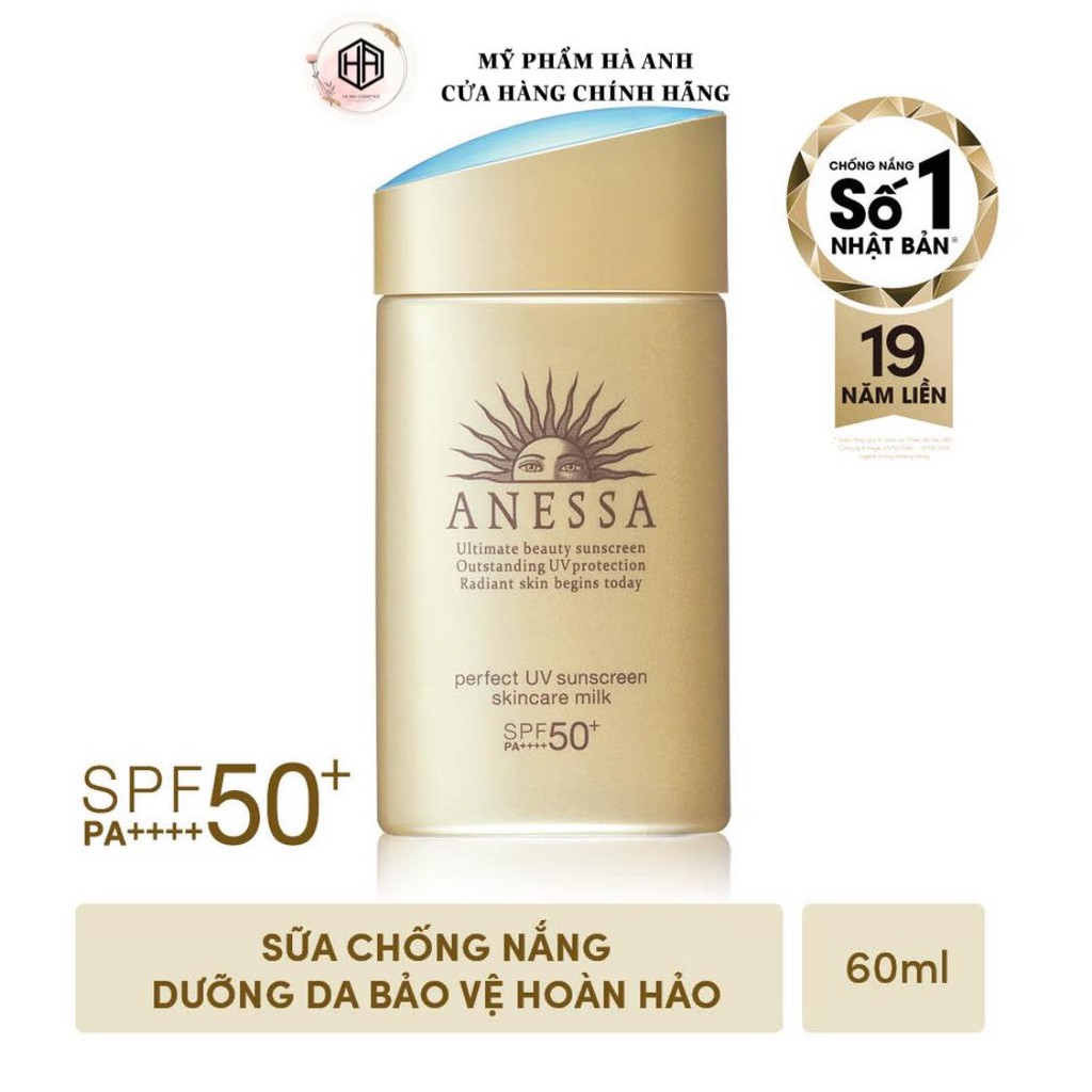 Kem chống nắng ANESSA Perfect UV Sunscreen skincare milk SPF 50+ PA+++