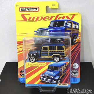 Xe mô hình 1:64 matchbox superfast - 1962 willys jeep wagon gkp43