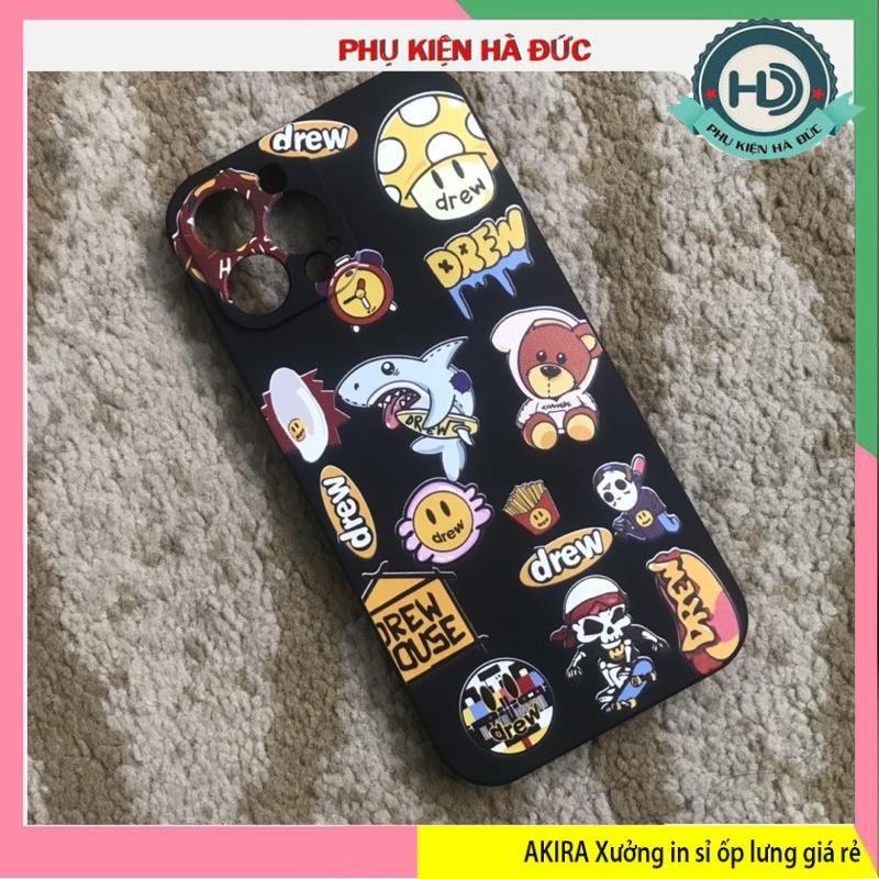 Ốp lưng drew 71 vuông cạnh dẻo mềm chống sốc cho iphone 14/14pro/14plus/14promax Akira case