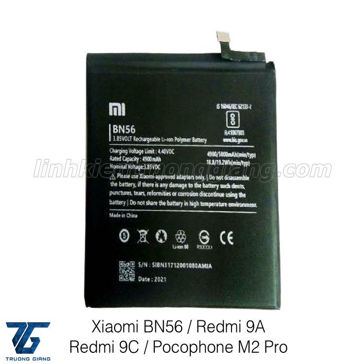 PIN XIAOMI BN56 / REDMI 9A / REDMI 9C / POCO PHONE M2 PRO