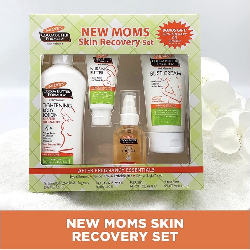 Bộ 4 sản phẩm giảm rạn da palmer’s stretch Mark cho bà mẹ sau sinh
