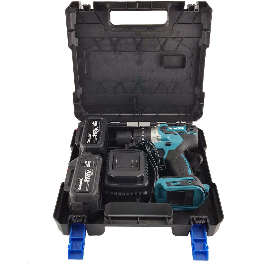 Khoan pin búa 3 chức năng Makita không chổi than đầu 13mm pin dung lượng lớn