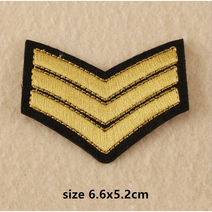 Miếng Dán Ủi Trang Trí Quần Áo Thêu Hình Bàn Tay Phong Cách Quân Đội