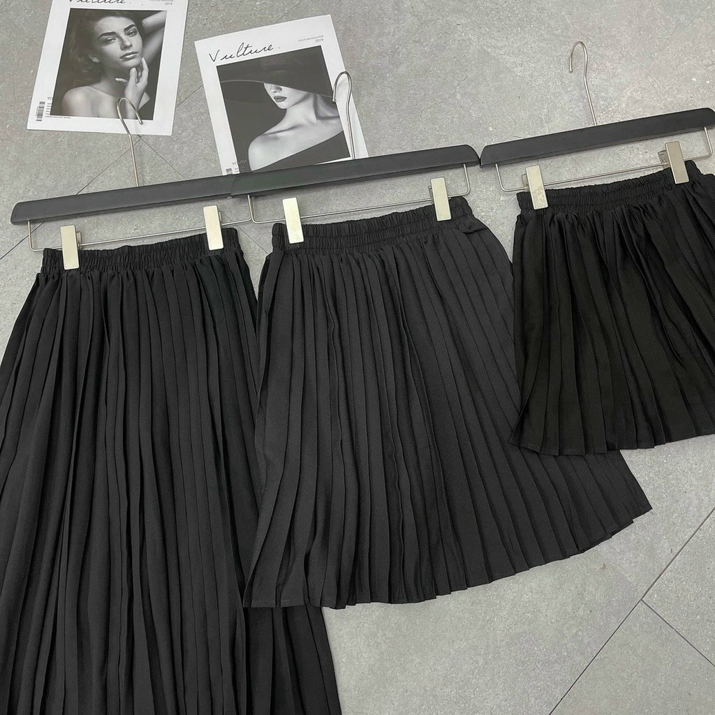 [ Mã WASTRUN4 giảm 10% tối đa 30K đơn 99K] Chân váy xếp ly ngắn, dài, lỡ hàng QC cao cấp cạp chun dễ mặc | BigBuy360 - bigbuy360.vn