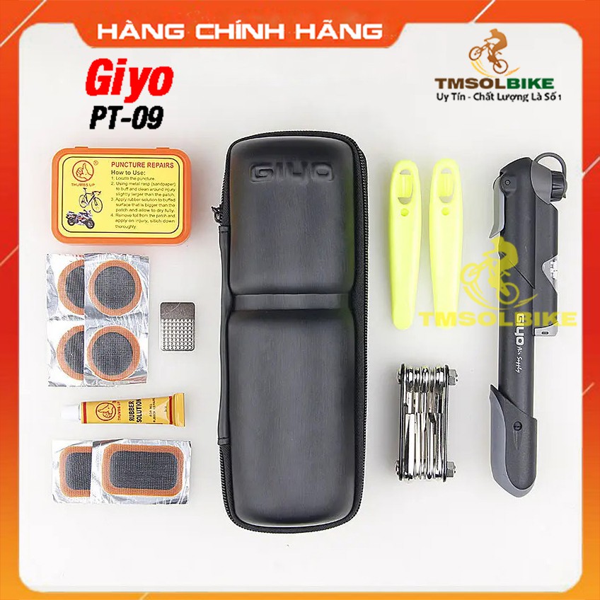 Bộ Vá Xe Đạp Thể Thao Giyo, Bộ dụng cụ sửa xe đạp Giyo - Hàng Chính Hãng