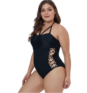 Monokini đan dây eo big size 60-70kg