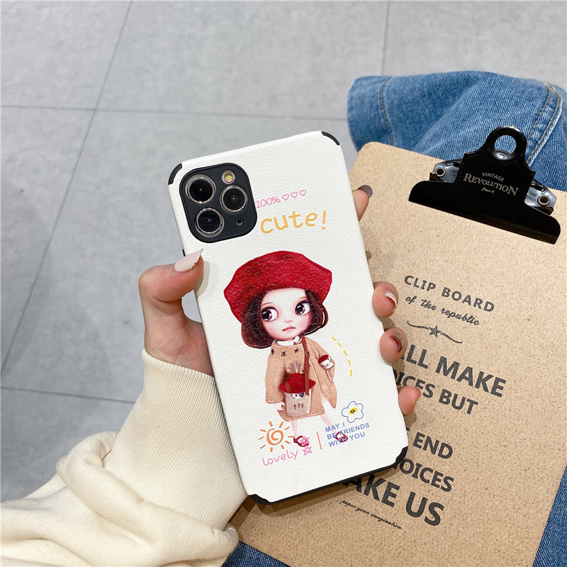 ốp điện thoại Silicone Họa Tiết Hình Cô Gái Thời Trang Cho Iphone 11 12 Pro Max X Xr 6 7 8 6s Plus Xs Max Se 2020 | BigBuy360 - bigbuy360.vn