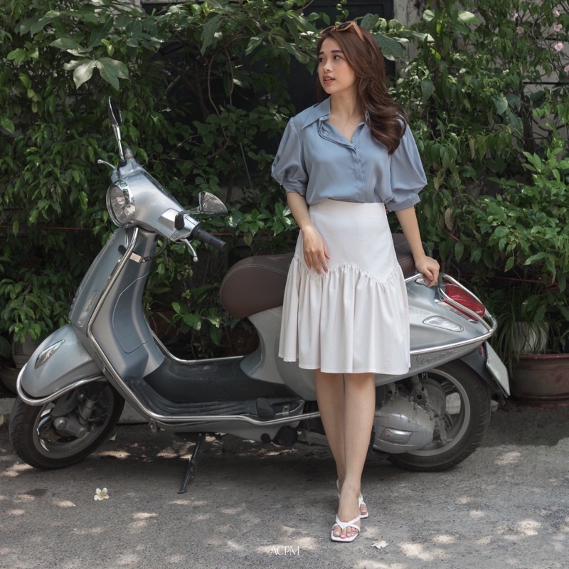 Mia Shirt / Áo sơ mi tay phồng