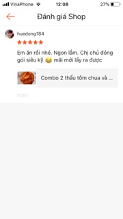 Tôm chua xứ Huế loại đặc biệt