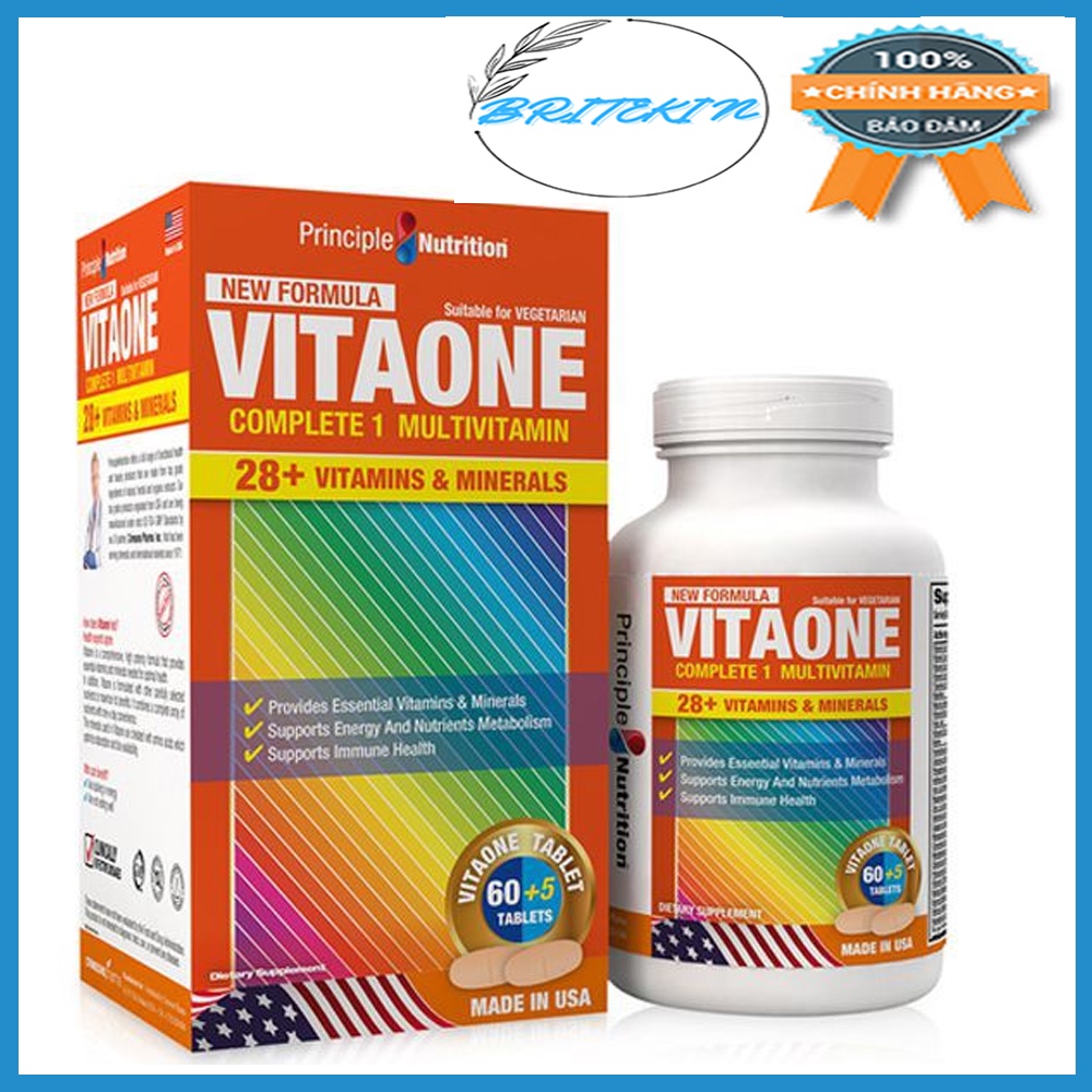 Viên Uống Bổ Sung Vitamin & Khoáng Chất Thiết Yếu Cho Cơ Thể - PN Vitaone 28+ Vitamins & Minerals (Hộp 60 Viên + 5 Viên) | Thế Giới Skin Care