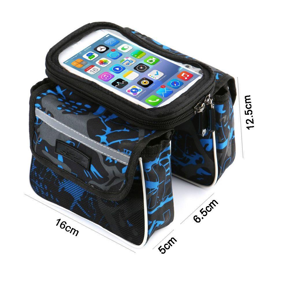 Túi Đựng Điện Thoại Màn Hình Cảm Ứng 6.2inch Gắn Khung Trước Xe Đạp