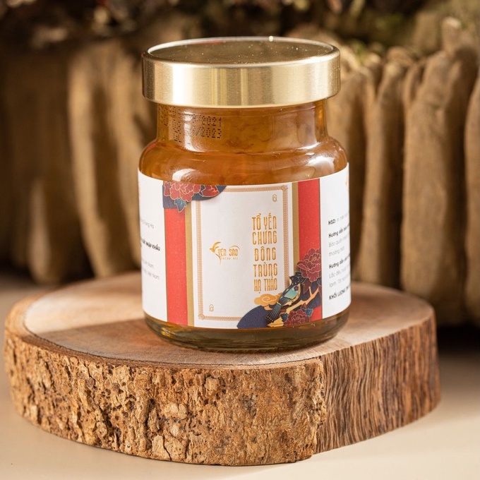 [Yến sào Hoàng gia] Set 6 hũ yến chưng đông trùng hạ thảo _ Hộp 70ml