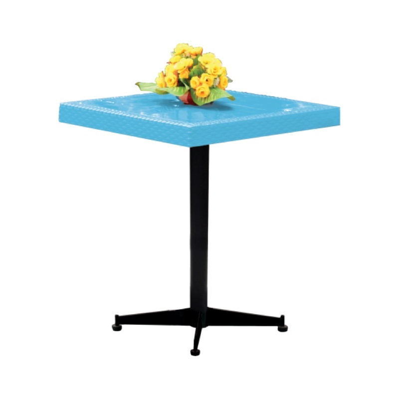 Bàn vuông chân sắt cà phê