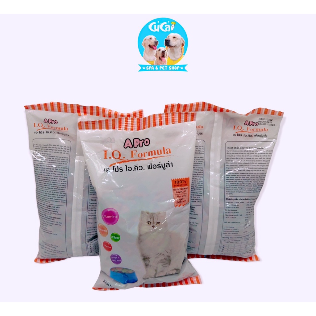 Thức ăn dạng hạt khô Apro IQ Formula 500g cho mèo, hạt cho mèo giá rẻ bổ sung đầy đủ vitamin - Củ Cải Pet Shop