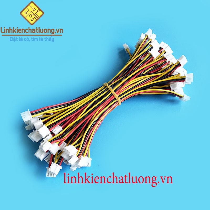 50 Sợi dây bus 3P XH2.54 dây 22AWG 2 đầu cắm dài 15cm