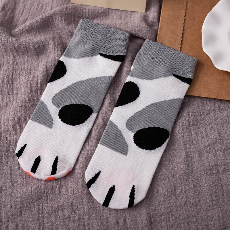 Vớ Cotton Cổ Thuyền In Họa Tiết Hoạt Hình Phong Cách Nhật Bản Dễ Thương Thời Trang Cho Nữ