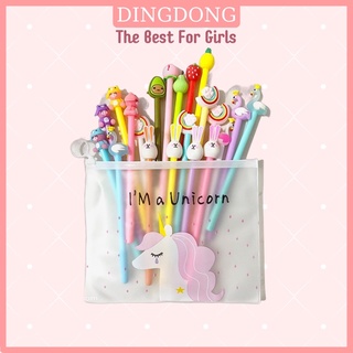 Bộ Bút Bi Cute 20 Cái Kèm Túi Zip Siêu Xinh