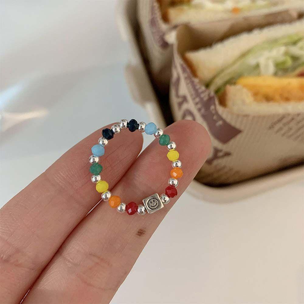 Nhẫn Hình Mặt Cười Phong Cách Hàn Quốc Dành Cho Nữ