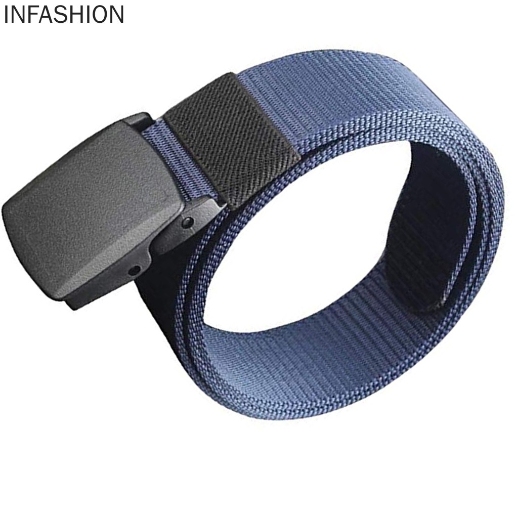 Thắt Lưng Dây Bện Phối Khóa Kim Loại Thời Trang Cho Nam