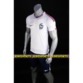 Bộ Áo bóng đá Pháp Trắng hàng Việt nam chuẩn thi đấu 100%.Cam kết Y Hình - Nhận hàng Ok mới trả tiền - Hàng xịn nhất