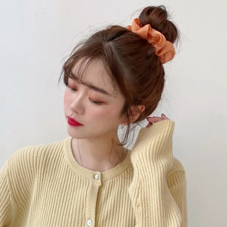 Dây Buộc Tóc Vải Lụa Satin Cỡ Lớn Phong Cách Pháp Thời Trang Cho Nữ