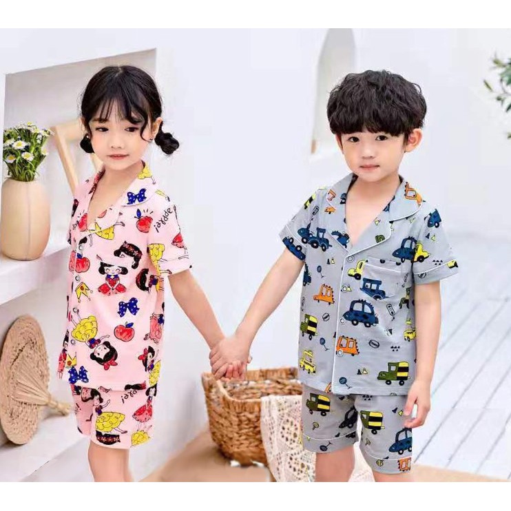 Đồ Bộ Pijama Thun QiQi Bé Trai 10-22kg Xuất Hàn