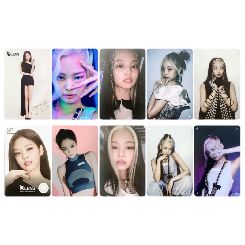 Set 4 ver 10 card ảnh unoff BLACKPINK Jennie - Ddu-du-ddu-du, Kill This Love, How you like that
