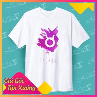 🔥HOT🔥 Áo thun CUNG HOÀNG ĐẠO - KIM NGƯU (Taurus) | mẫu 1 | Vải Dày Mịn - MAY Dây Cổ Cao Cấp ( có Hình Thật )