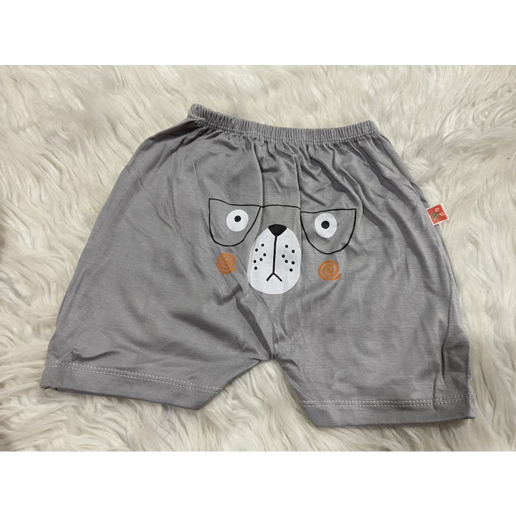 Quần đùi chục K.Woo in hình động vật cute cho bé trai và bé gái chất thun lạnh thông hơi thoáng mát