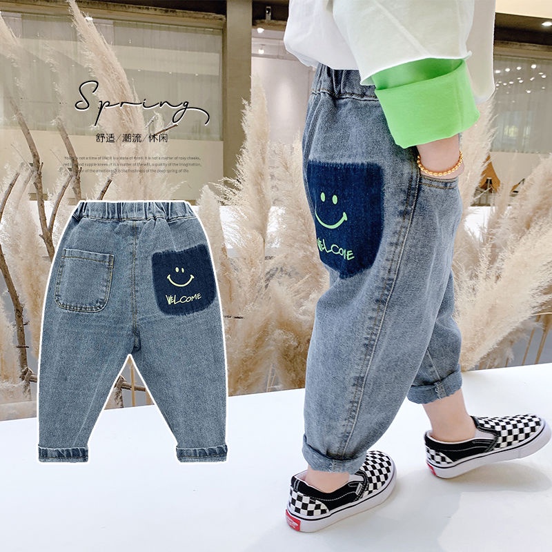 Quần Jeans Mềm Mỏng Thời Trang Mùa Hè Phong Cách Mới Cho Bé Trai Và Bé Gái