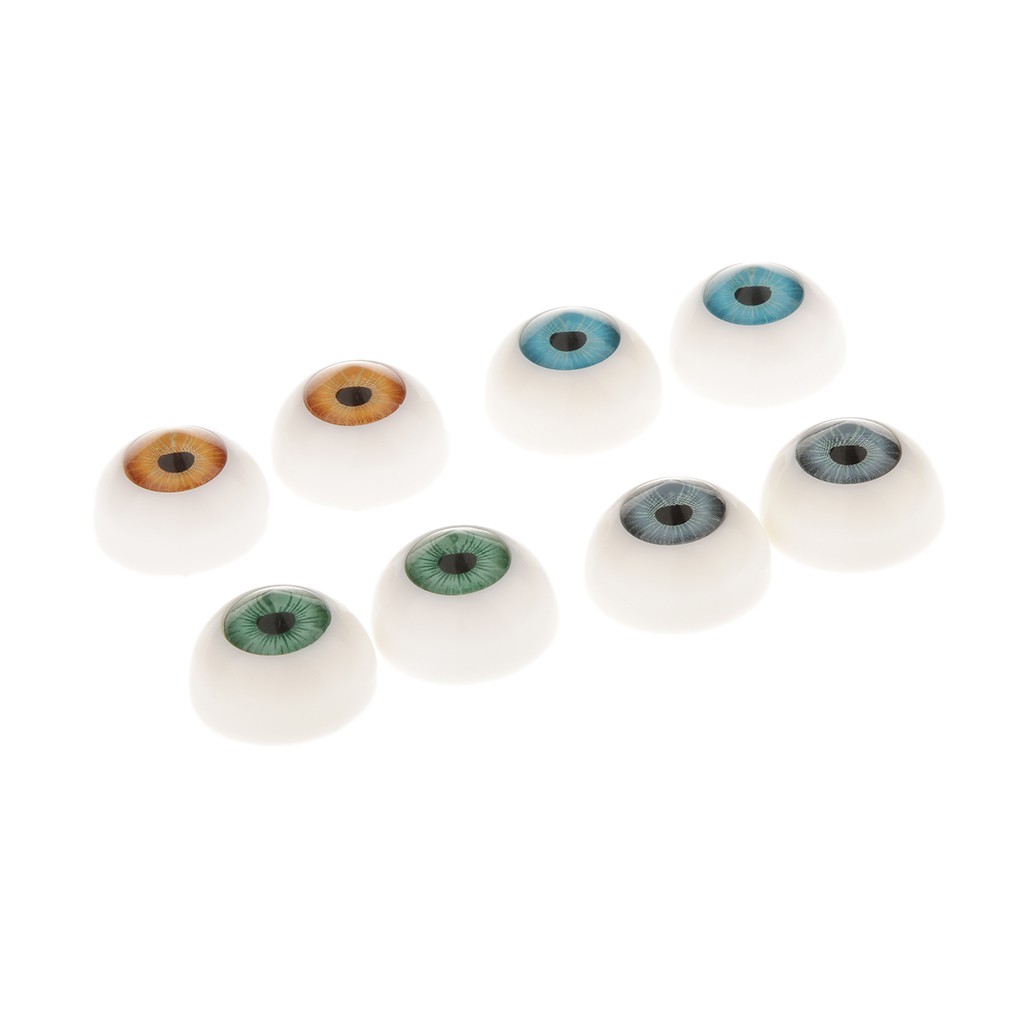Set 8 Mắt Nhựa Acrylic 20mm Cho Búp Bê