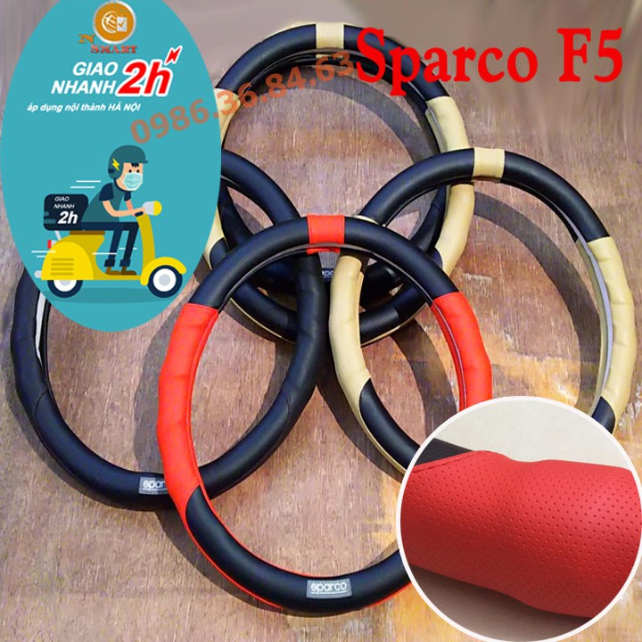 Bọc Vô Lăng Ô Tô F5 SPARCO chất liệu tốt , phong cách thời trang, có ảnh thật sản phẩm Na No Smart Uy Tín Chất Lượ