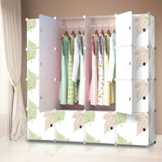 Tủ ghép 16 ô size lớn lá phong