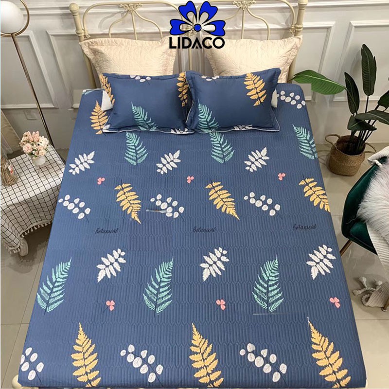 [Mã giảm 100k đơn 250k] Bộ ga giường cotton hàn LIDACO cotton 100% mềm mát , thấm hút tuyệt đối đủ mọi size nệm | BigBuy360 - bigbuy360.vn