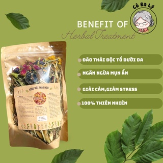 Xông mặt thảo mộc, thảo dược xông mặt, sạch da, giảm stress, thải độc 100g